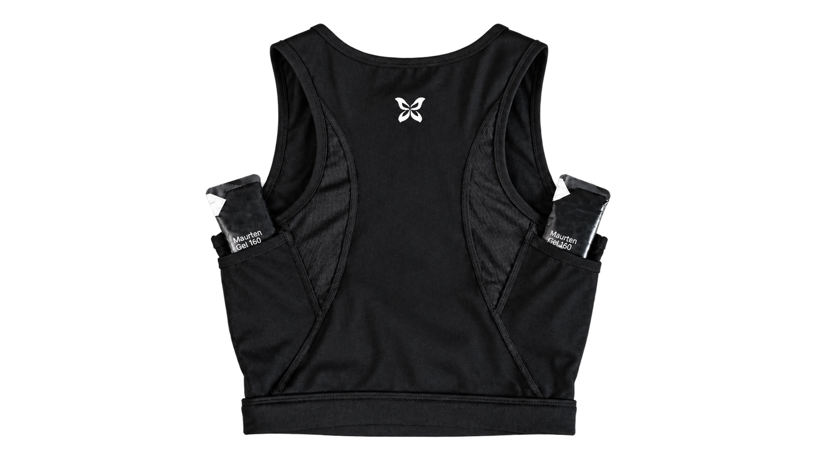 NIXA Zip Sports Bra flat lay